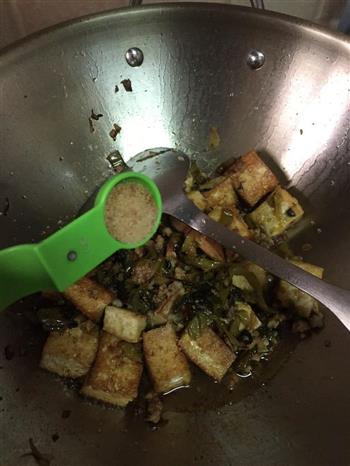 酸菜肉末烧豆腐的做法步骤8