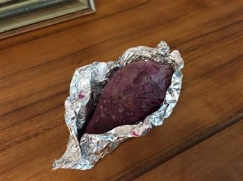 烤紫薯的做法步骤6