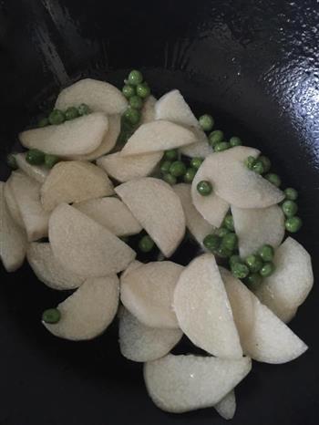 清炒山药豌豆的做法步骤5