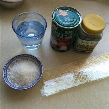 椰汁桂花糕的做法步骤1