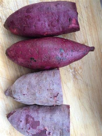 中式点心-紫薯豆沙酥的做法步骤1