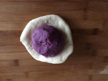 中式点心-紫薯豆沙酥的做法步骤10