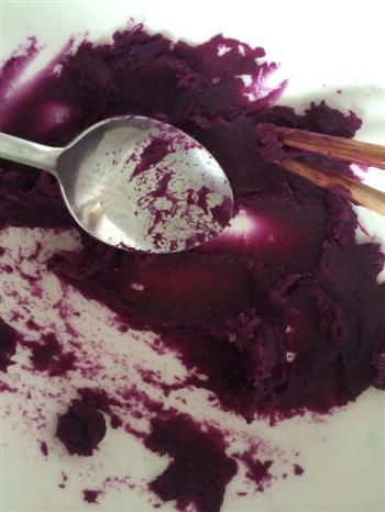 中式点心-紫薯豆沙酥的做法步骤4