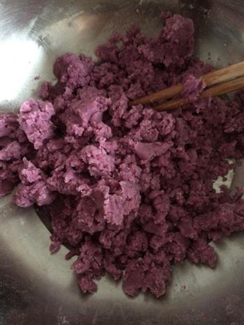 中式点心-紫薯豆沙酥的做法步骤7
