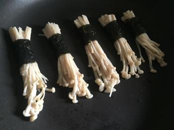 海苔金针菇卷 + 烧翠玉瓜的做法步骤5