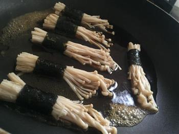 海苔金针菇卷 + 烧翠玉瓜的做法步骤6