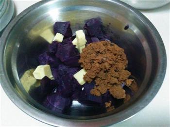 紫薯南瓜饼的做法图解3