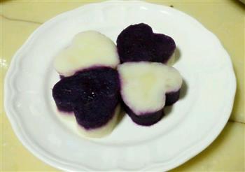 奶香紫薯山药糕的做法步骤6