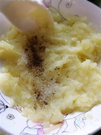 蔬菜培根芝士焗土豆泥的做法图解4