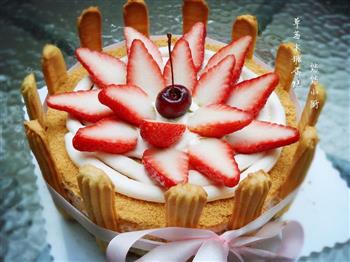 小清新-草莓木糠蛋糕的做法步骤14