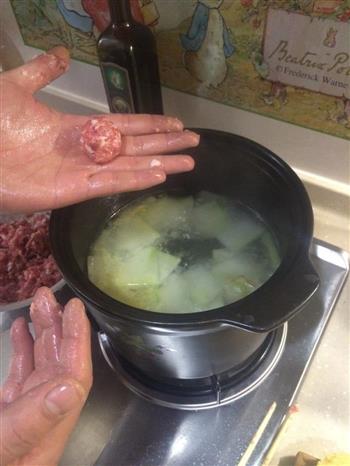 冬瓜丸子汤的做法步骤5