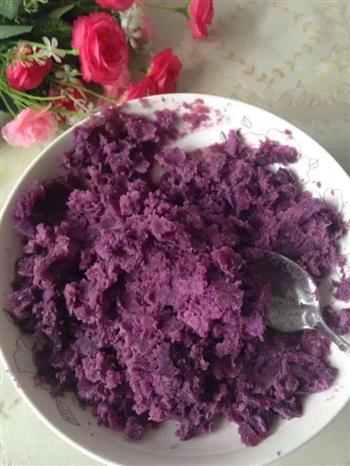 南瓜紫薯糯米糍的做法图解5