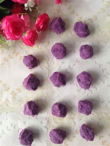 南瓜紫薯糯米糍的做法图解8