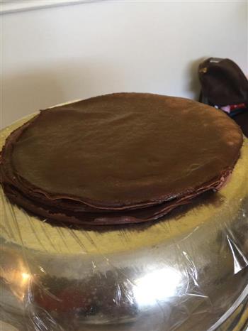 香浓巧克力千层蛋糕的做法步骤4