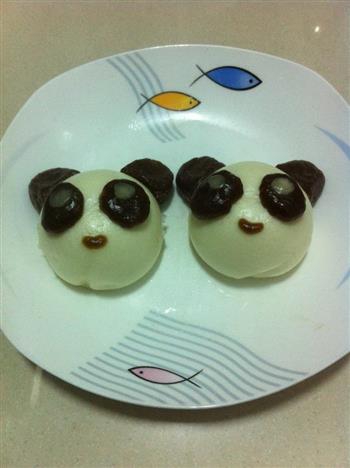巧克力牛奶熊猫包的做法步骤4