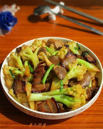 酱油肉干锅花菜的做法步骤13