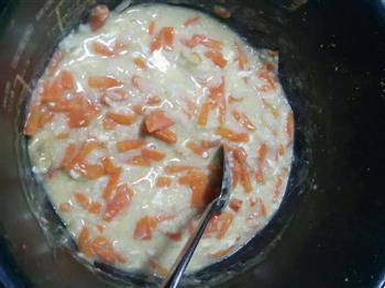 萝卜虾米鸡蛋粥的做法步骤1