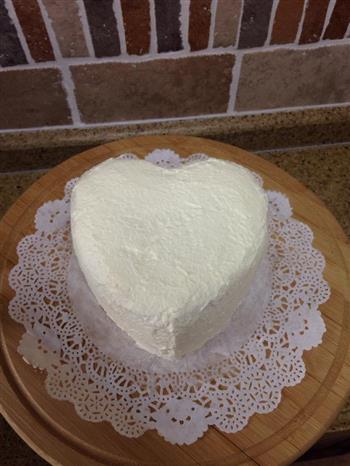 暖暖的大白-白色情人节蛋糕的做法步骤3
