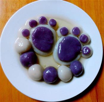 紫薯猫爪汤圆的做法步骤7