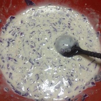 10分钟快手早餐—紫甘蓝煎饼的做法图解5