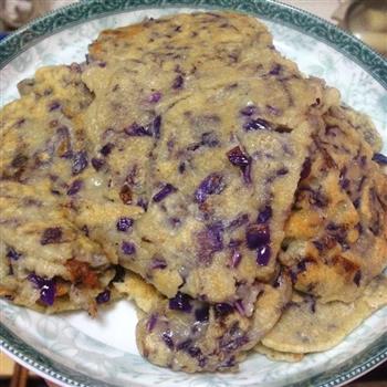 10分钟快手早餐—紫甘蓝煎饼的做法图解7