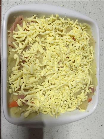培根奶酪焗土豆泥的做法图解3