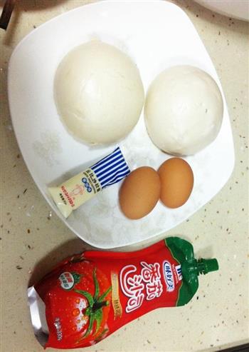 蛋煎馒头片的做法步骤1