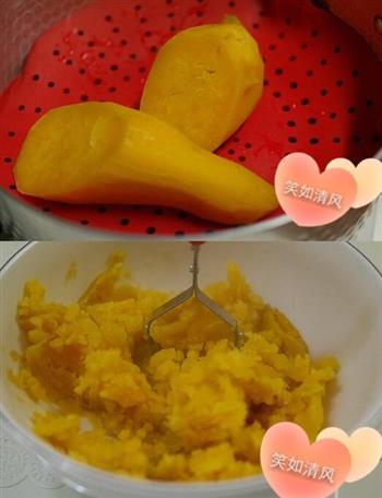 韩式地瓜饼/紫薯饼的做法步骤2