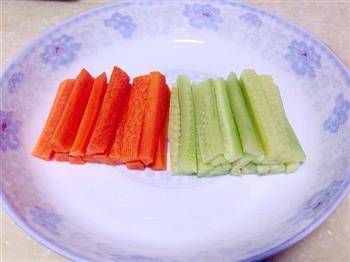 荤素搭配-培根蔬菜卷的做法图解1