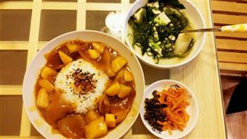 素咖喱+海带豆腐汤的做法图解6