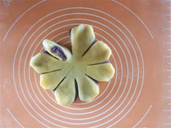 紫薯菊花酥的做法步骤21