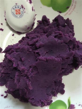 有料的紫薯球的做法图解1