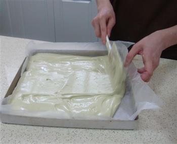 抹茶蜜豆蛋糕卷的做法步骤11