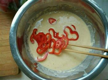 口蘑双椒针菇煎饼的做法步骤2