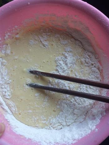 青菜火腿鸡蛋饼的做法步骤2