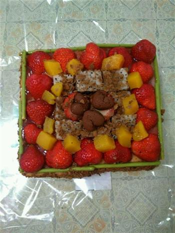 草莓水果蛋糕的做法步骤2