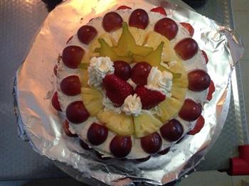 水果生日蛋糕的做法步骤3