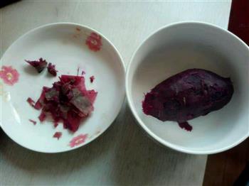椰蓉紫薯糯米糍的做法步骤1