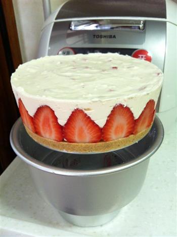 草莓冻芝士蛋糕的做法步骤14