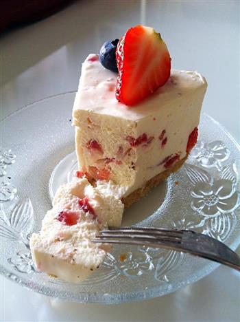 草莓冻芝士蛋糕的做法步骤17