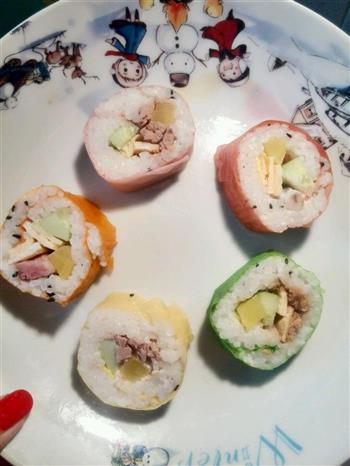 五彩寿司的做法图解5