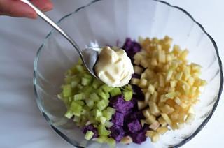 超美味的紫薯沙拉的做法图解4