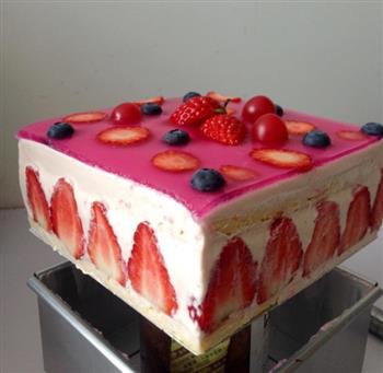 草莓芝士蛋糕的做法步骤2
