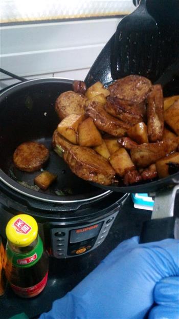 土豆素鸡红烧肉的做法图解18