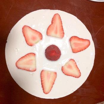 简单易做版-草莓酸奶冻芝士cack的做法步骤6