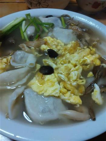 杂菇山东水饺虾仁鸡蛋汤的做法步骤8