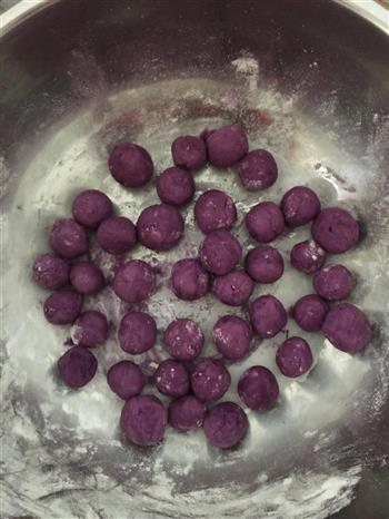 紫薯糯米丸子的做法图解2