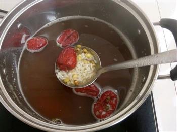 绿豆红枣水果粥的做法步骤4