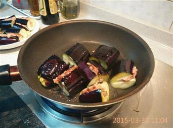 家常茄子夹肉煲的做法步骤6