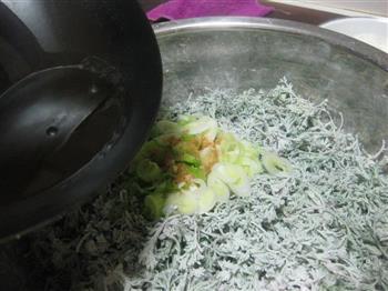 白蒿蒸菜的做法步骤6